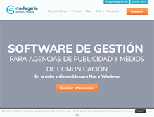 Tablet Screenshot of mediagenia.com